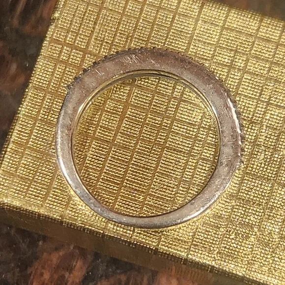 Silver Pave Eternity Band - Picture 4 of 4